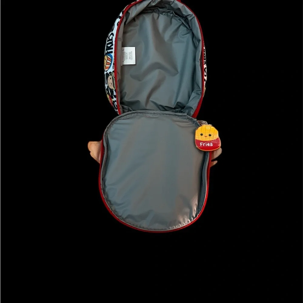 NWT Squishmallows Insulated Lunch Bag with Fries Zipper Pull Charm – BPA Free